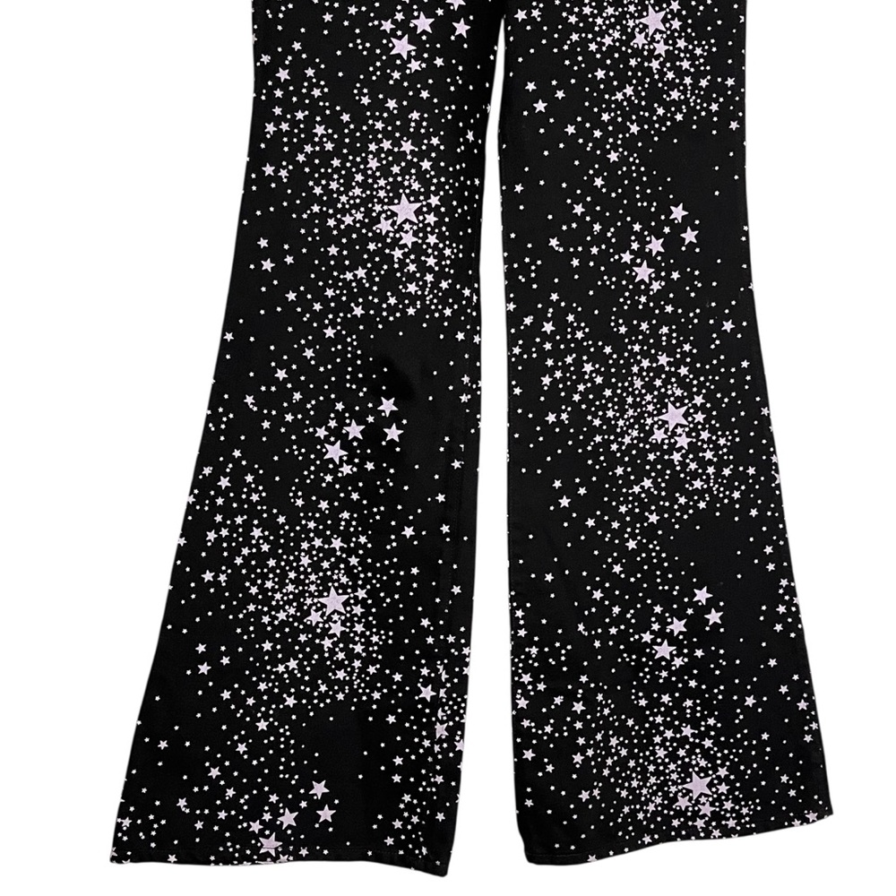 Wrangler x Free People Wanderer High Rise Flare Jeans Star Struck Black — 27/34 - Picture 9 of 15